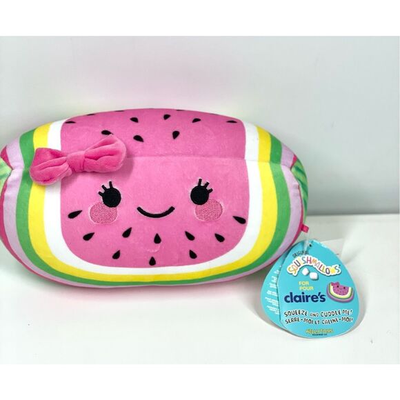 Squishmallow Lieta the Watermelon Slice Plush Exclusive to Claire’s Rare 8” NWT - Picture 1 of 5
